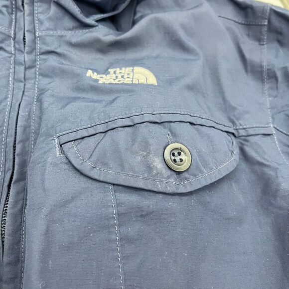 The North Face Womens L HyVent Full Zip Hooded Rain Jacket Lightweight Blue S09 - Picture 8 of 11